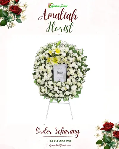 Krans Bunga Duka Cita di Sindulang Dua