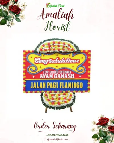 Bunga Papan Congratulation di Sindulang Dua